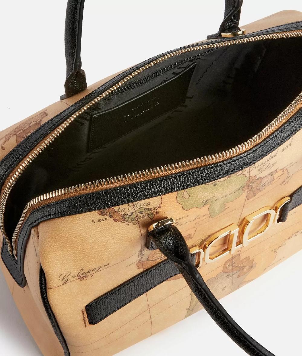 Alviero martini 1a classe 3D Geo bauletto con tracolla Nero Italy