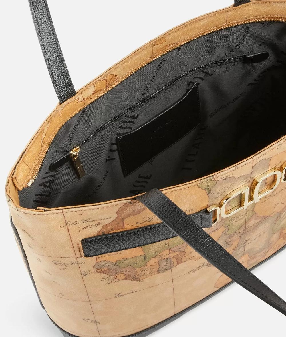 Alviero martini 1a classe 3D Geo borsa shopping Nera Qualità