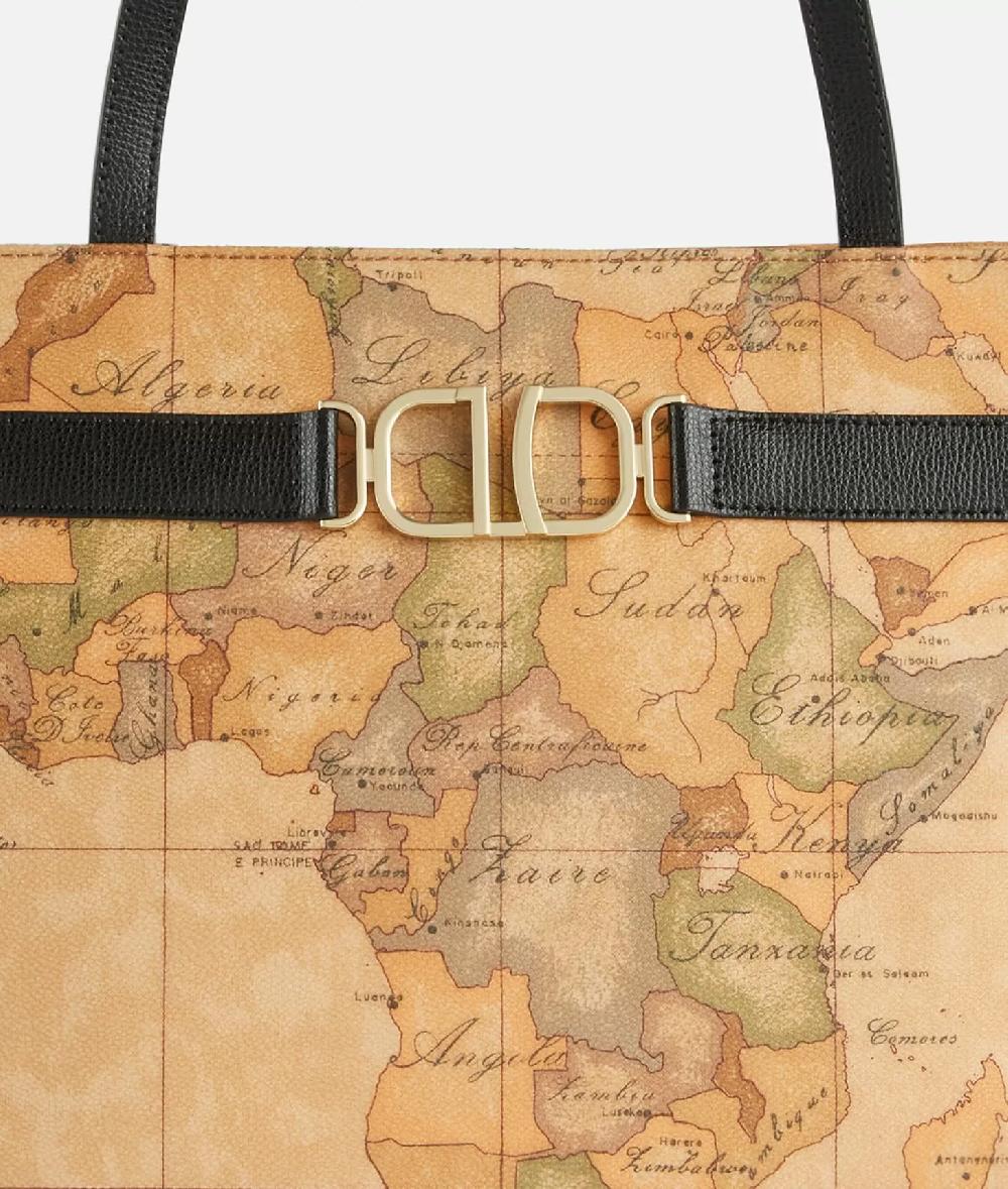 Alviero martini 1a classe 3D Geo borsa shopping Nera Qualità