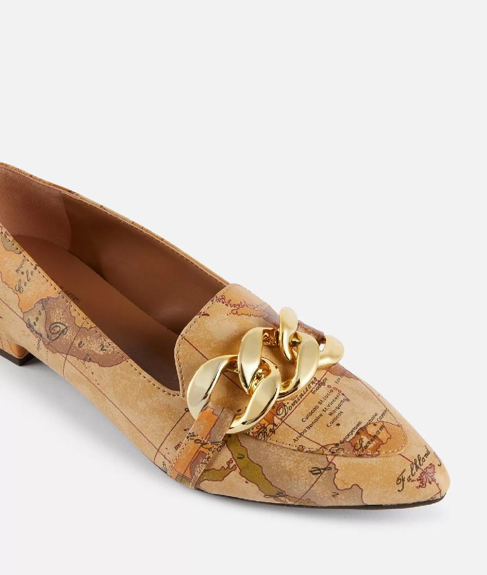Alviero martini 1a classe Mocassini in eco nappa con maxi catena Geo Classic Novità
