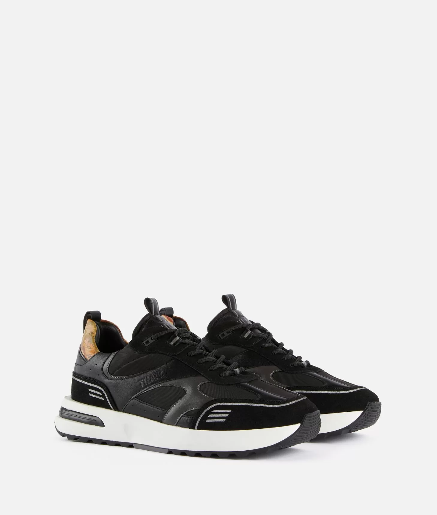Alviero martini 1a classe Geo Road Abu Dhabi sneakers in nylon ed eco nappa Nere Hotsell