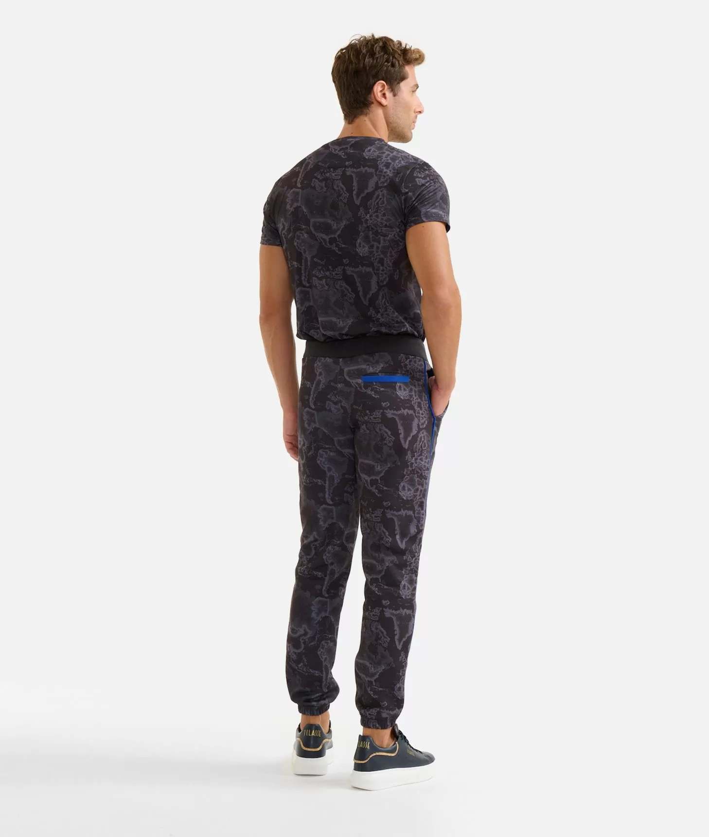 Alviero martini 1a classe Pantaloni jogging stampa Geo Night Neri I Più Venduti
