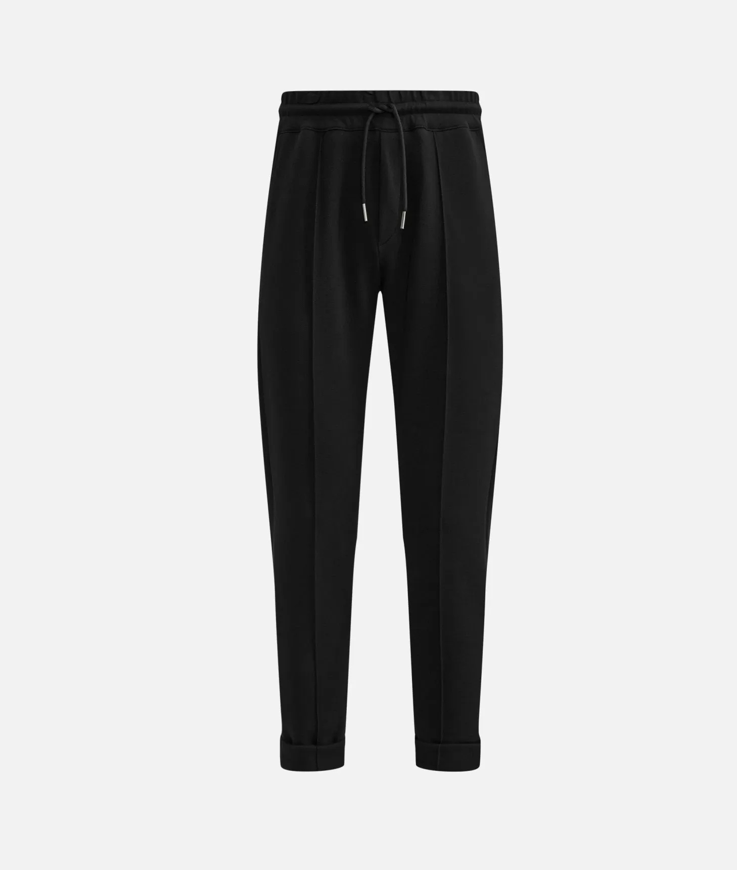 Alviero martini 1a classe Pantaloni con coulisse in cotone piquet Neri Convenienza