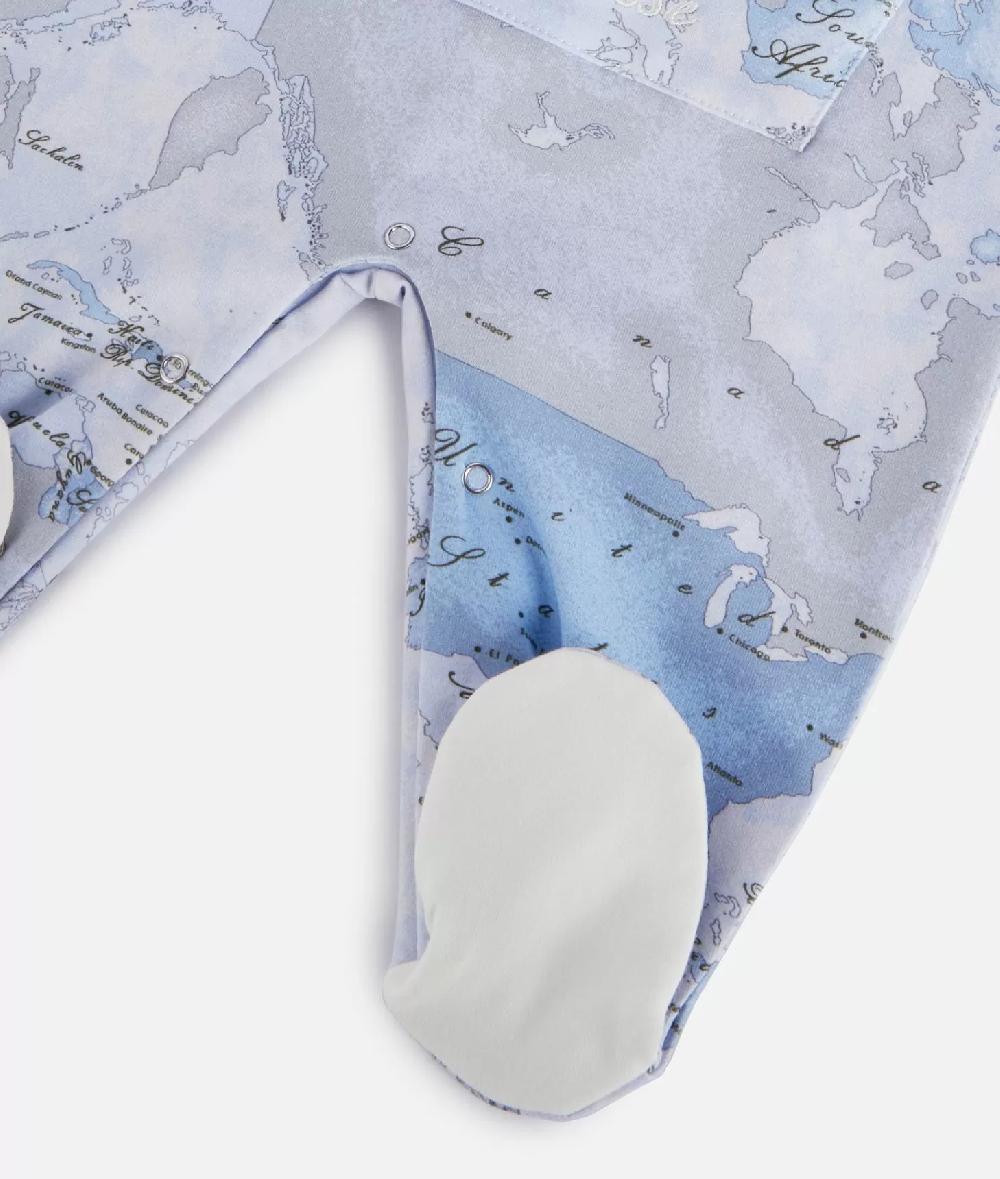 Alviero martini 1a classe Tutina in cotone Geo Lord Azzurra Offerte
