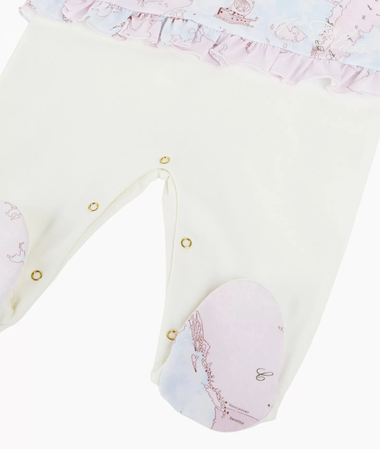 Alviero martini 1a classe Tutina in cotone Geo Lady Rosa In Saldo