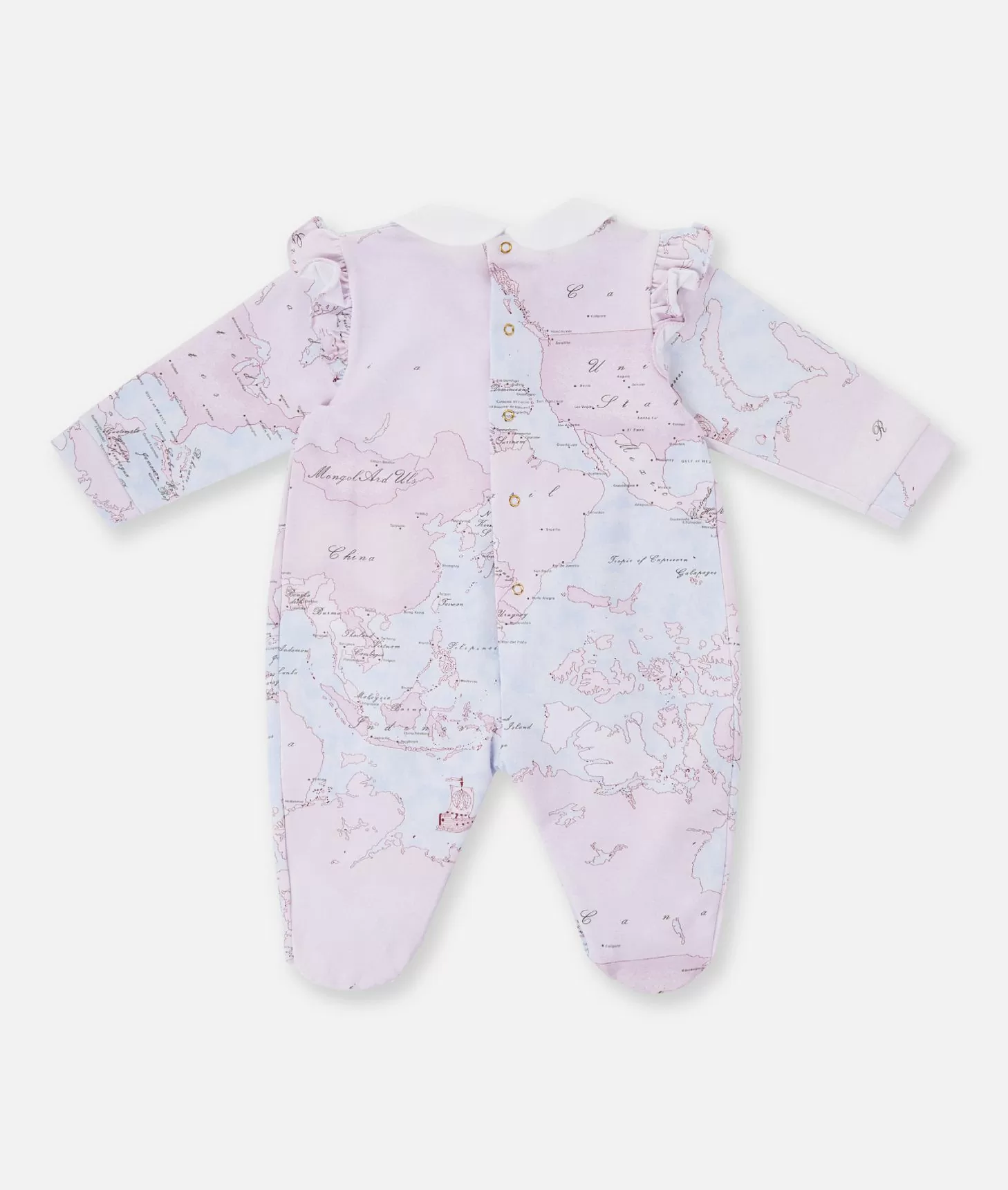 Alviero martini 1a classe Tutina in cotone con fiocco Geo Lady Rosa Italia