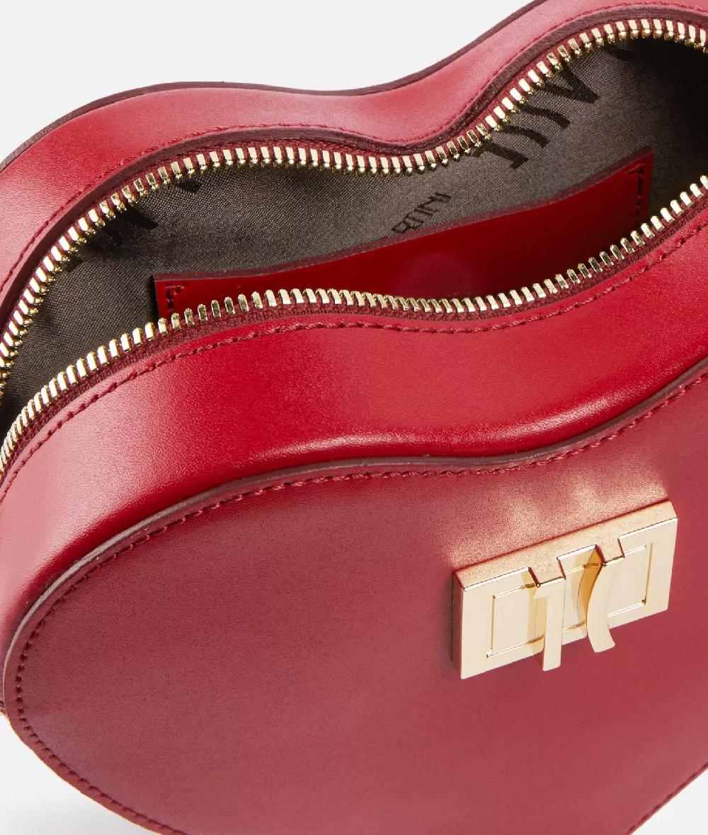 Alviero martini 1a classe Winter Spirit tracollina a cuore in pelle liscia Lampone Shopping Online