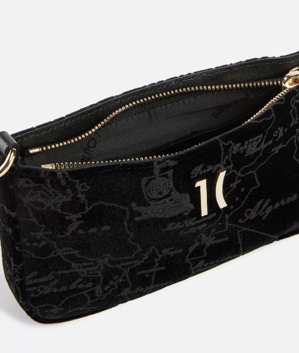 Alviero martini 1a classe Moments Bag pochette con tracolla e catena Nero Novità