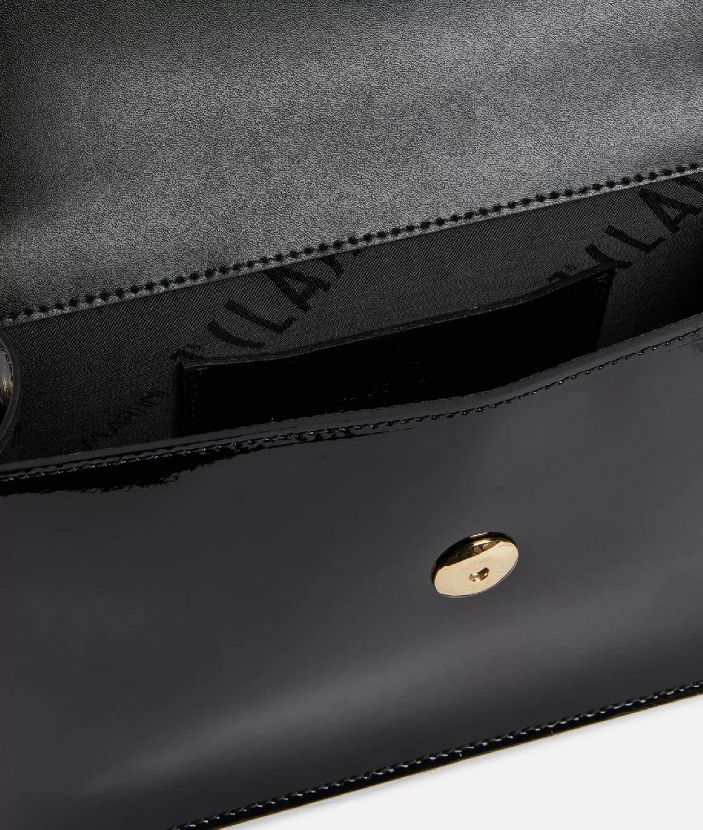 Alviero martini 1a classe Winter Spirit tracollina con patta in vernice Nera Outlet