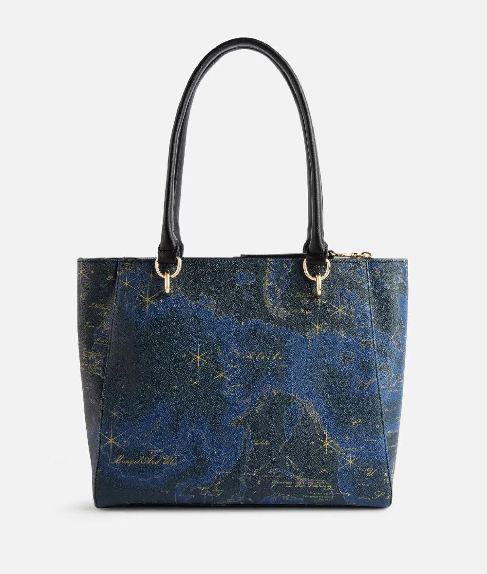Alviero martini 1a classe Geo Midnight borsa shopping Blu Notte Moda