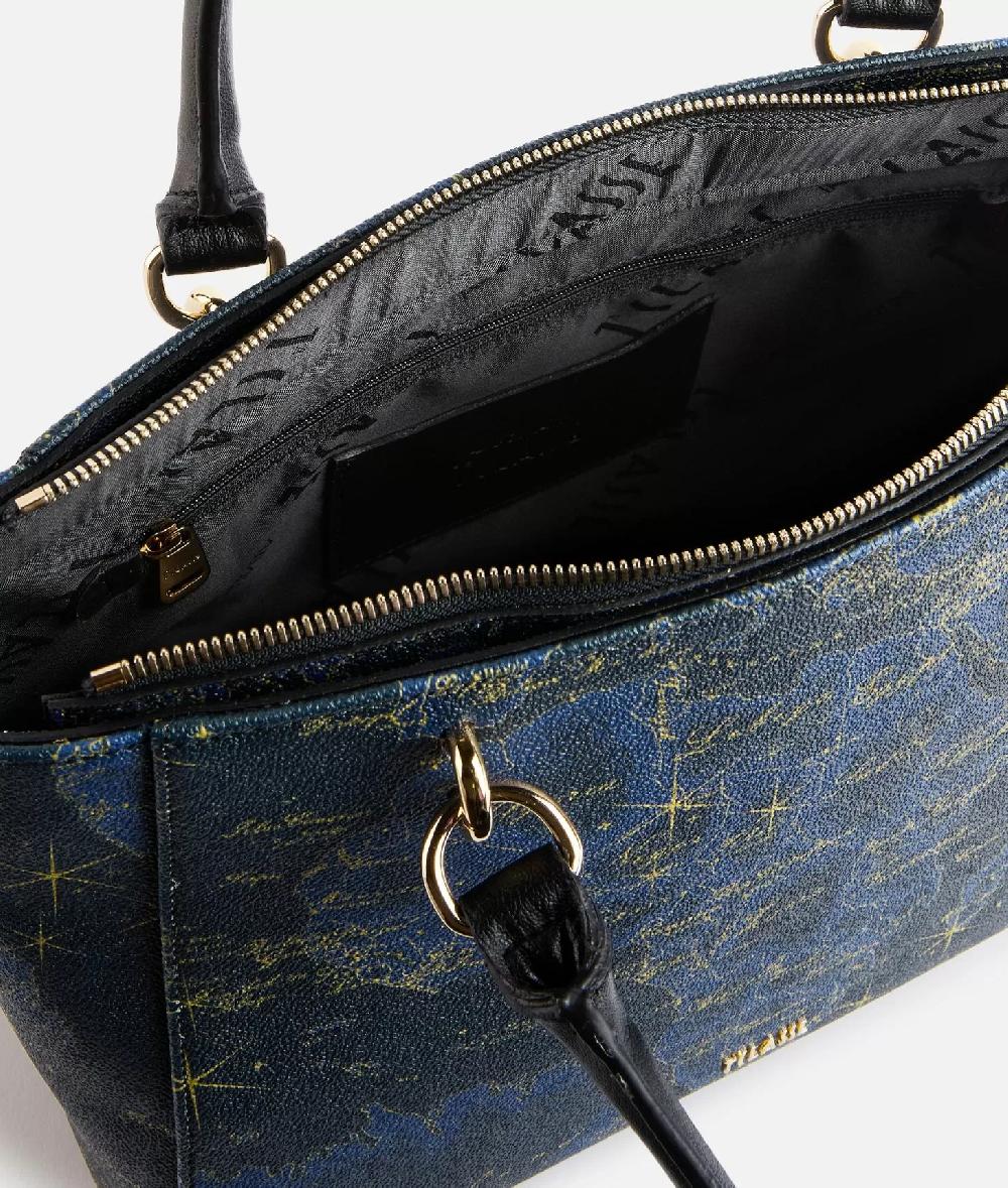 Alviero martini 1a classe Geo Midnight borsa shopping Blu Notte Moda