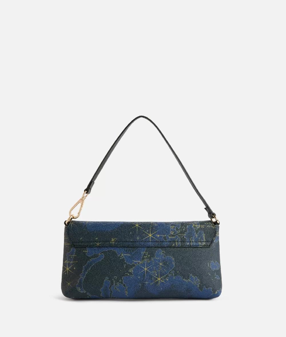 Alviero martini 1a classe Geo Midnight pochette con patta Blu Notte Italia