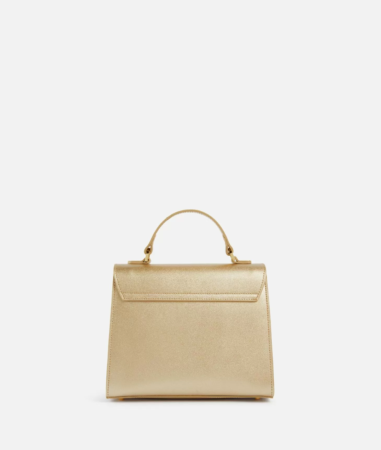 Alviero martini 1a classe Winter Spirit mini tote con tracolla in pelle laminata Oro Chiaro Qualità