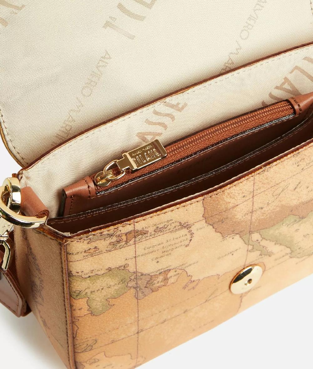 Alviero martini 1a classe Borsa a tracolla in tessuto stampa Geo Classic Naturale Online