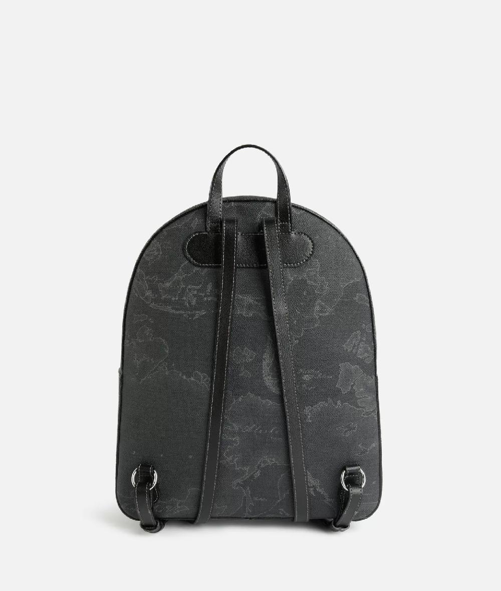Alviero martini 1a classe Zaino tre tasche in tessuto stampa Geo Night Nero Nuova