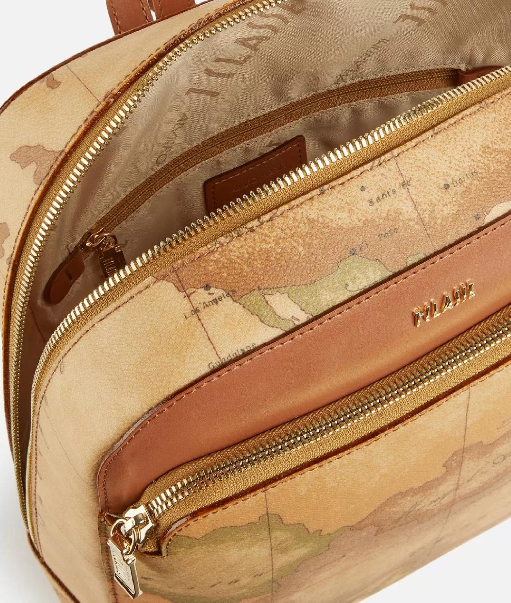 Alviero martini 1a classe Zaino in tessuto stampa Geo Classic Naturale Moda