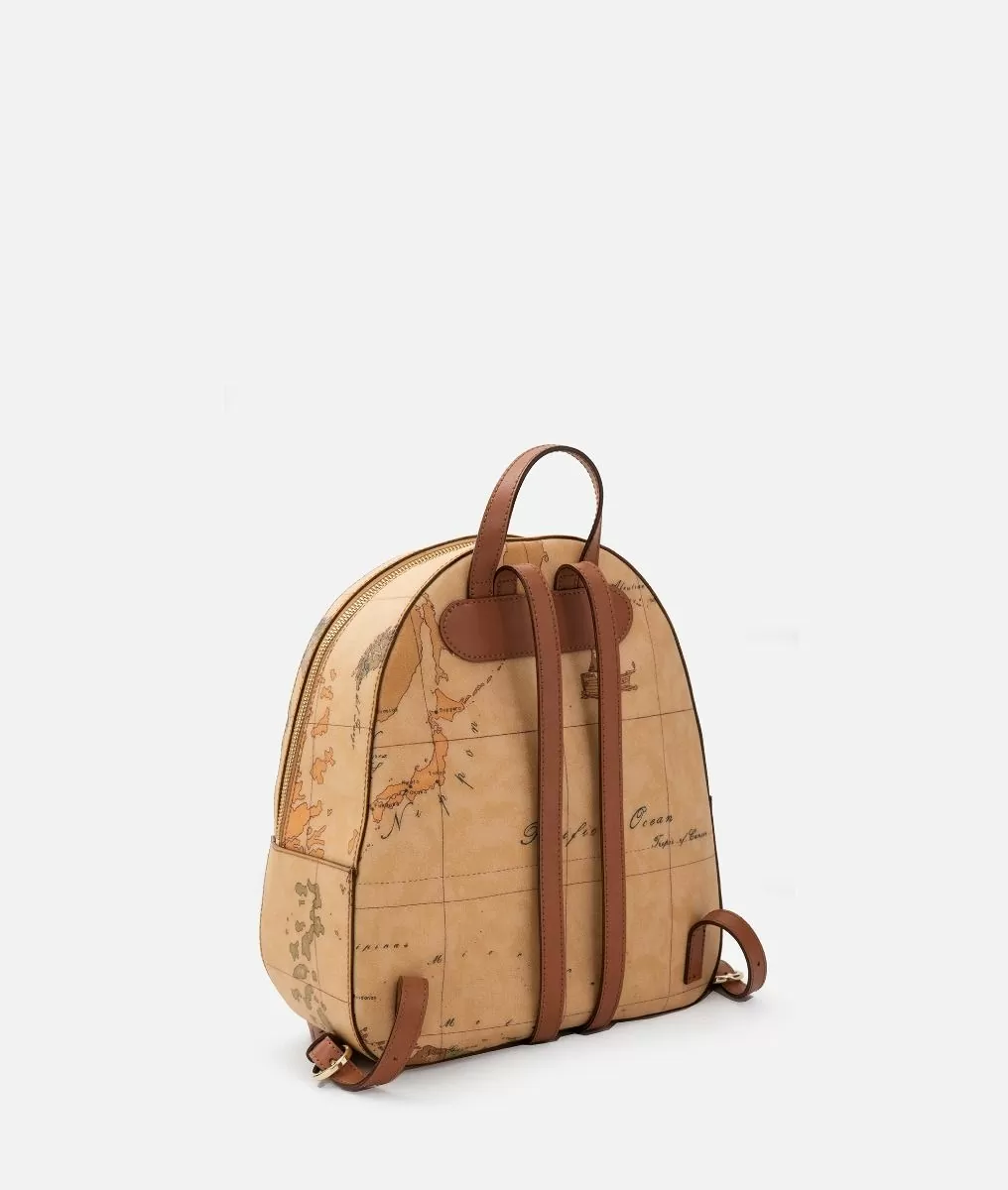 Alviero martini 1a classe Geo Classic zaino con inserti frontali in pelle Italia