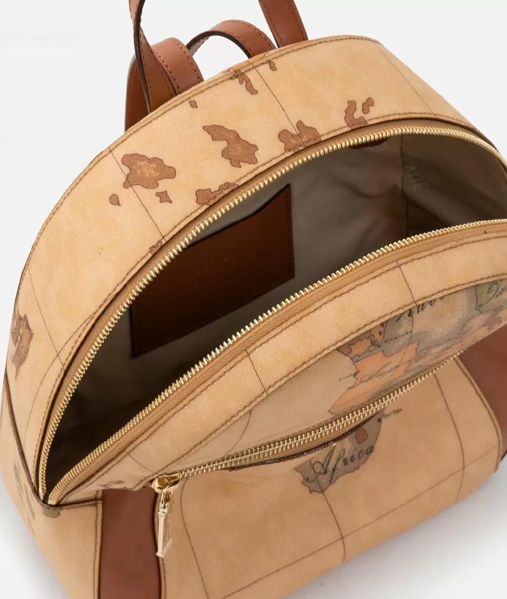 Alviero martini 1a classe Geo Classic zaino con inserti frontali in pelle Italia