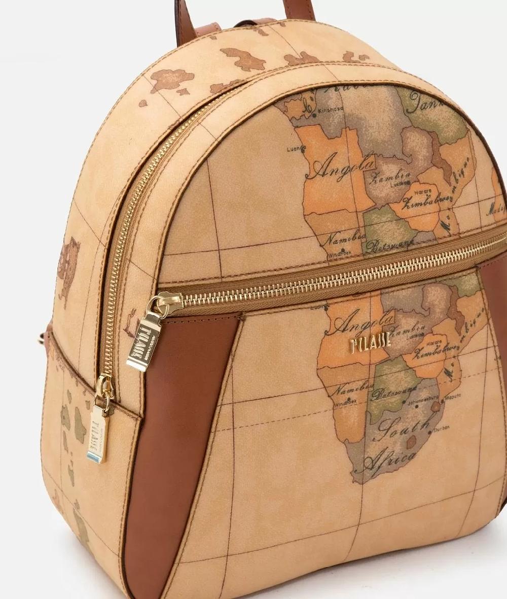 Alviero martini 1a classe Geo Classic zaino con inserti frontali in pelle Italia