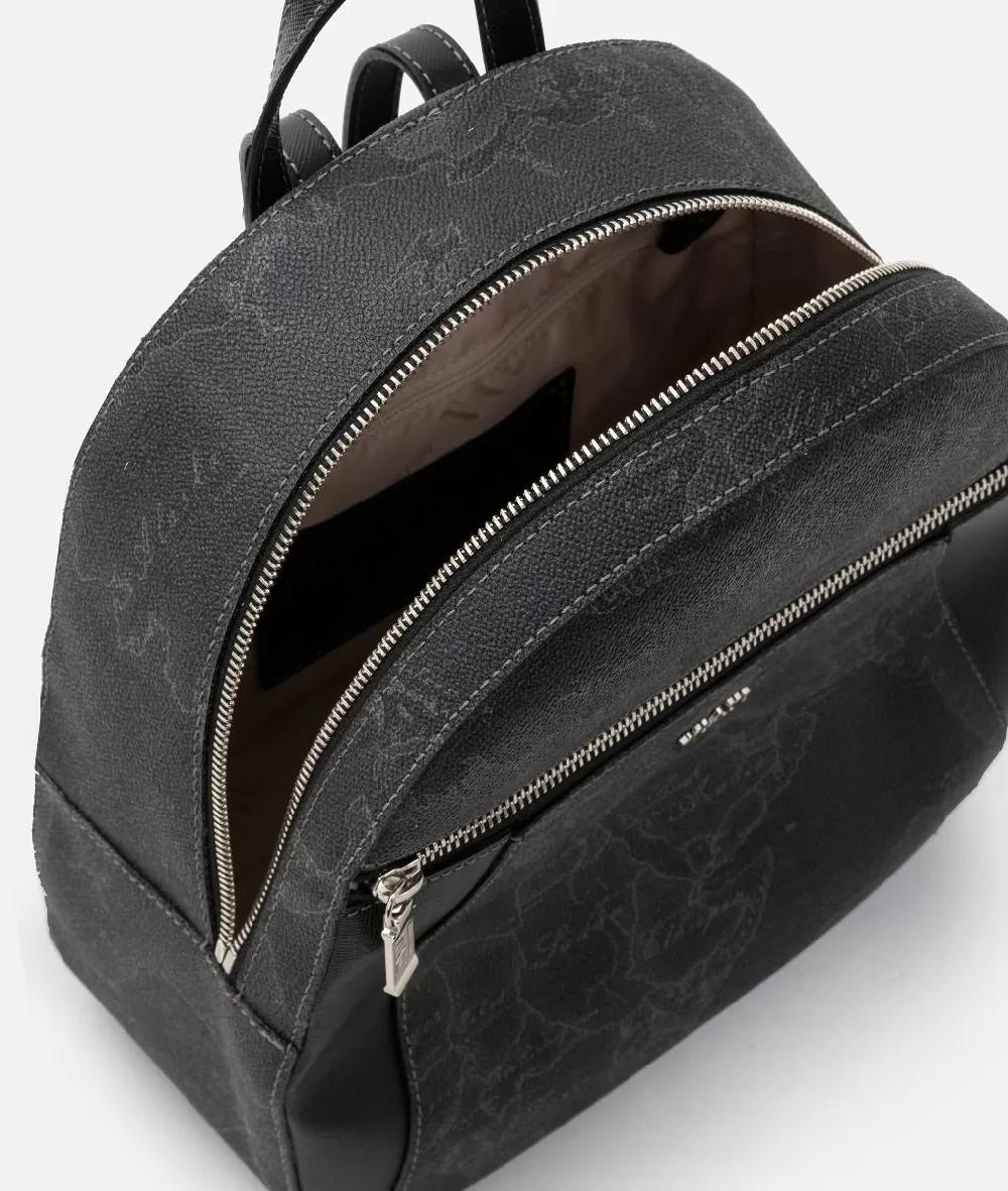 Alviero martini 1a classe Geo Black zaino con inserti frontali in pelle 2025