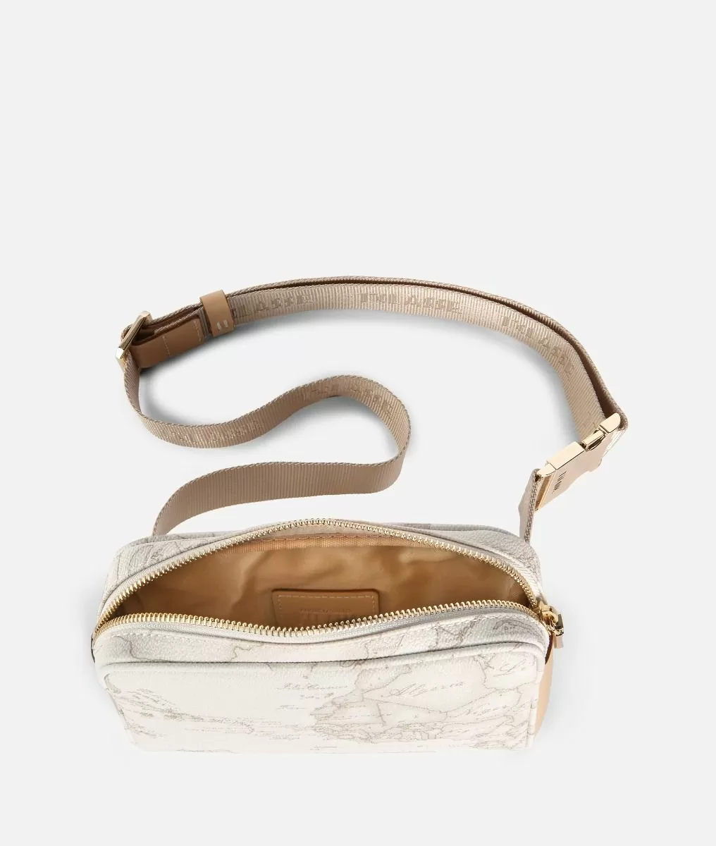 Alviero martini 1a classe Geo White Marsupio con cintura a nastro Nuovo