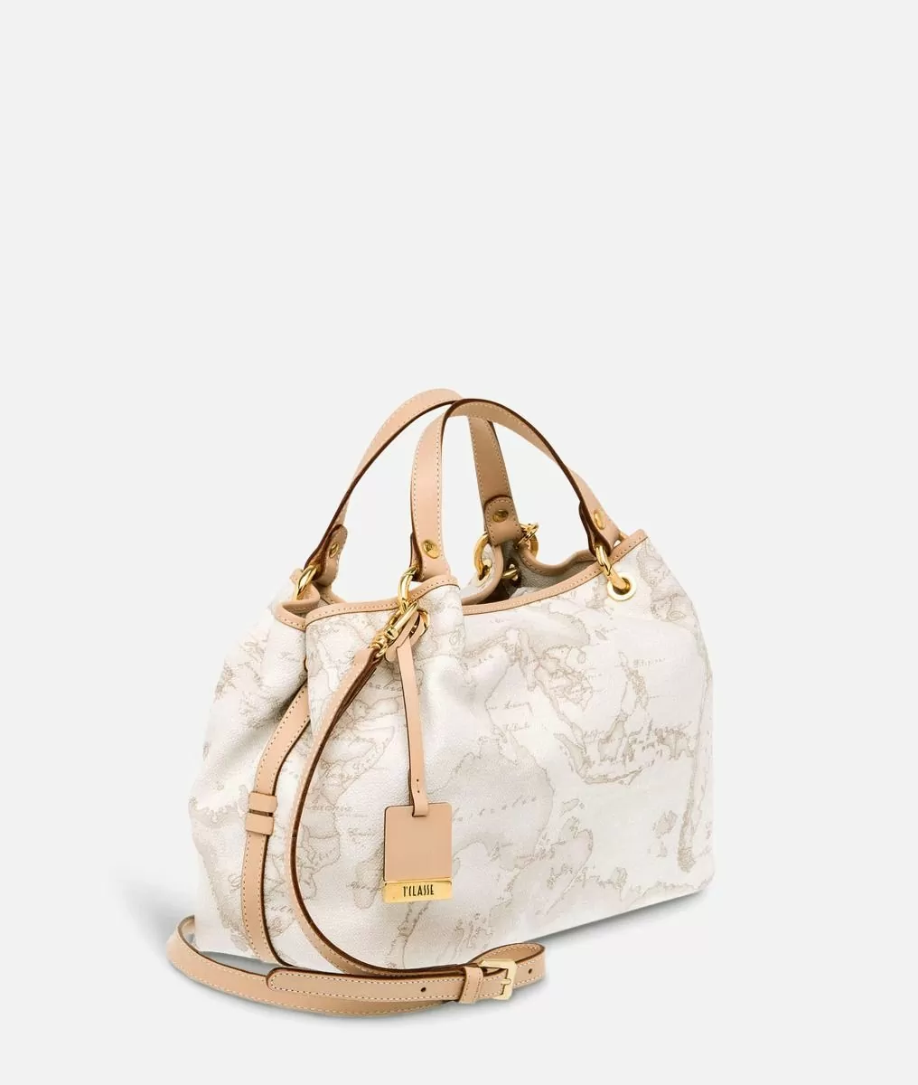 Alviero martini 1a classe Geo White Borsa media a mano Affare Del Giorno