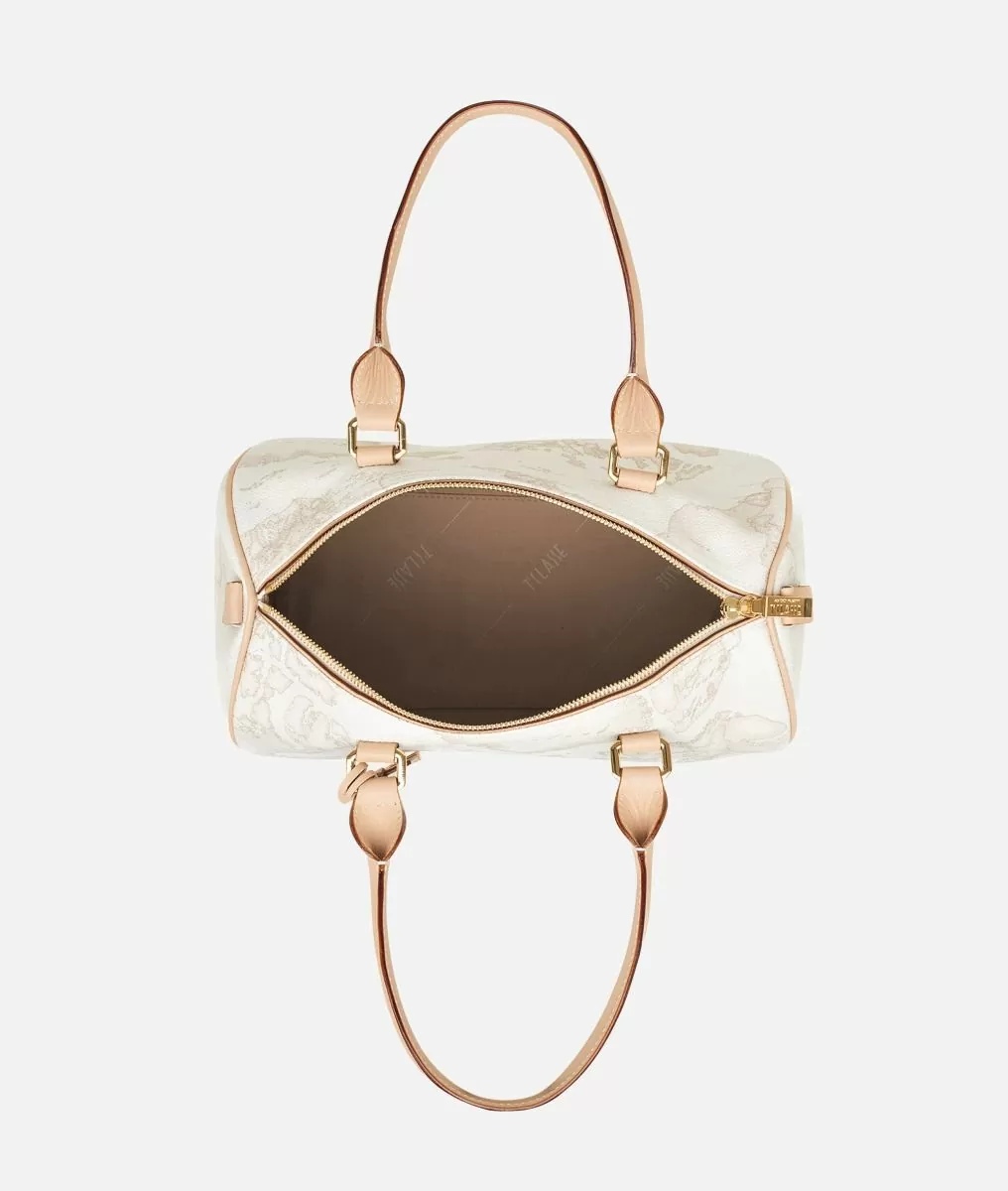 Alviero martini 1a classe Geo White Borsa media a bauletto Sottocosto