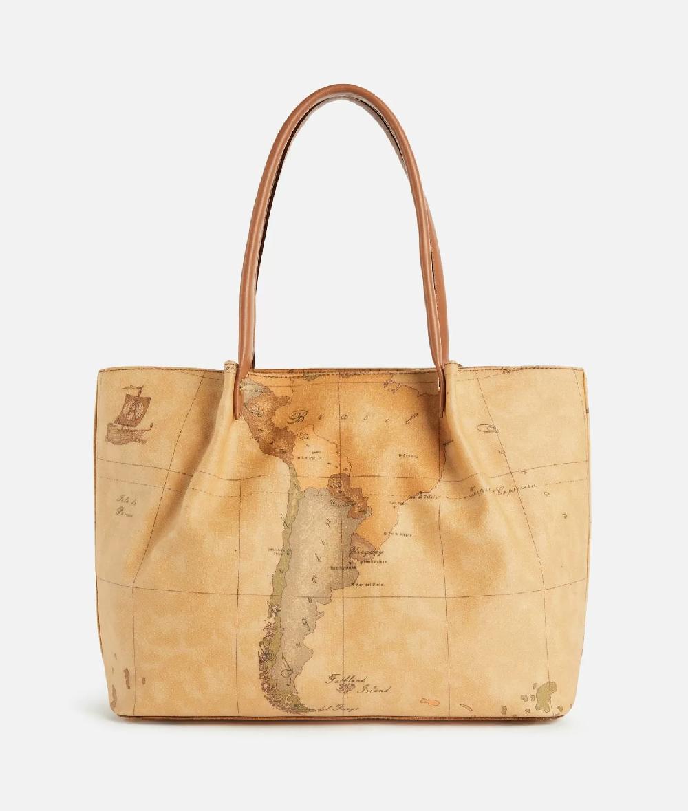 Alviero martini 1a classe Borsa shopping in tessuto stampa Geo Classic Naturale Convenienza