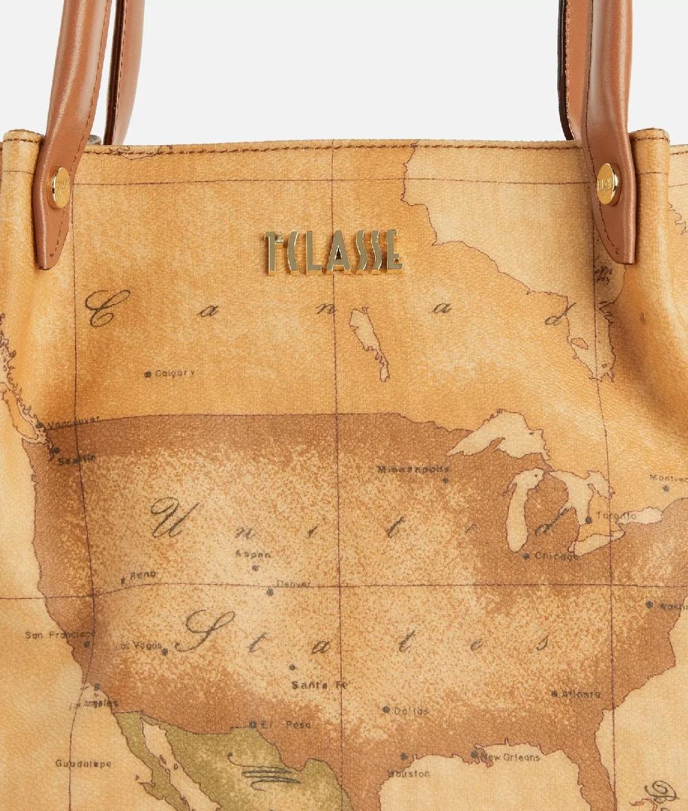 Alviero martini 1a classe Borsa shopping in tessuto stampa Geo Classic Naturale Convenienza