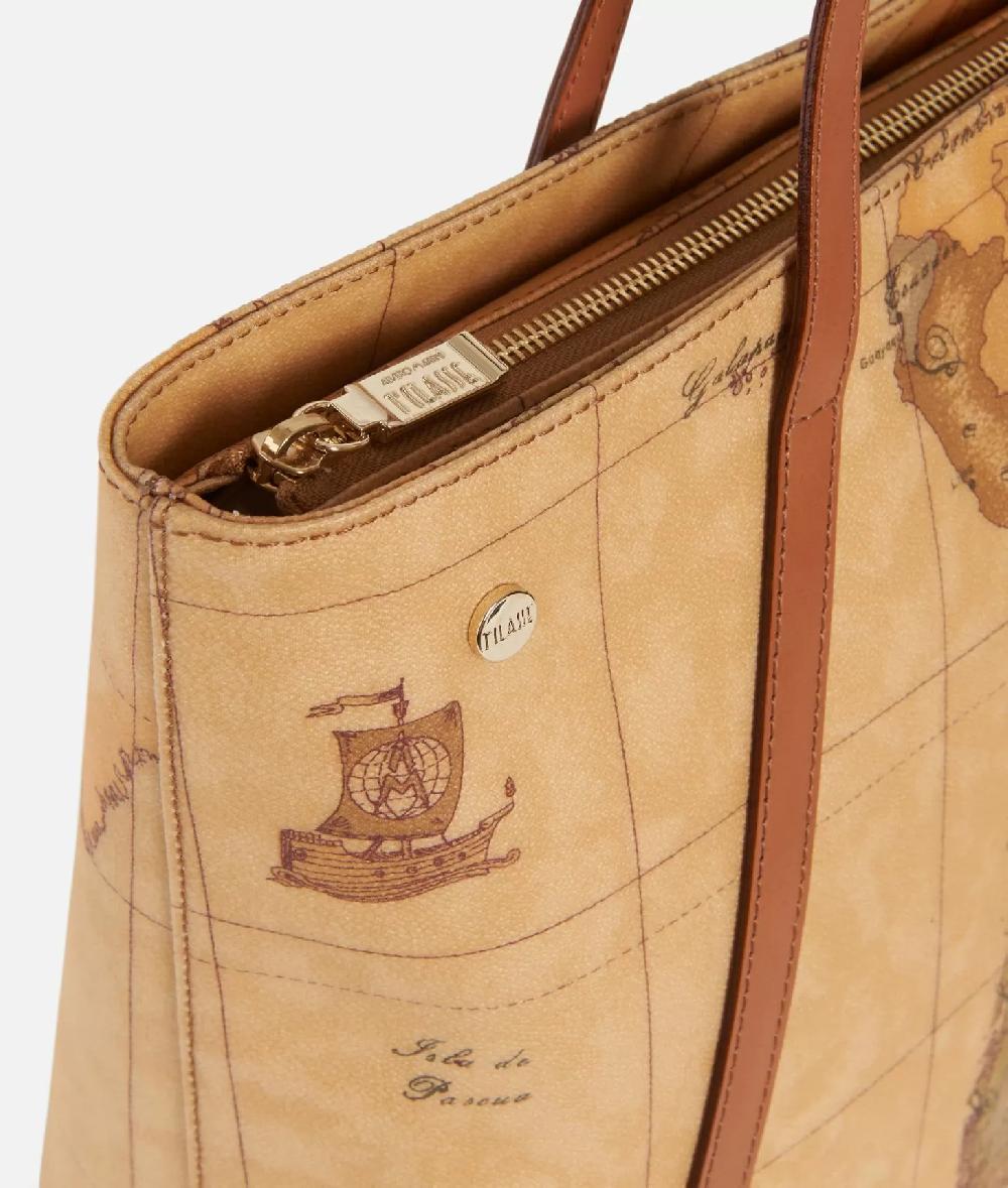 Alviero martini 1a classe Geo Classic Shopping bag con borchiette grande Outlet