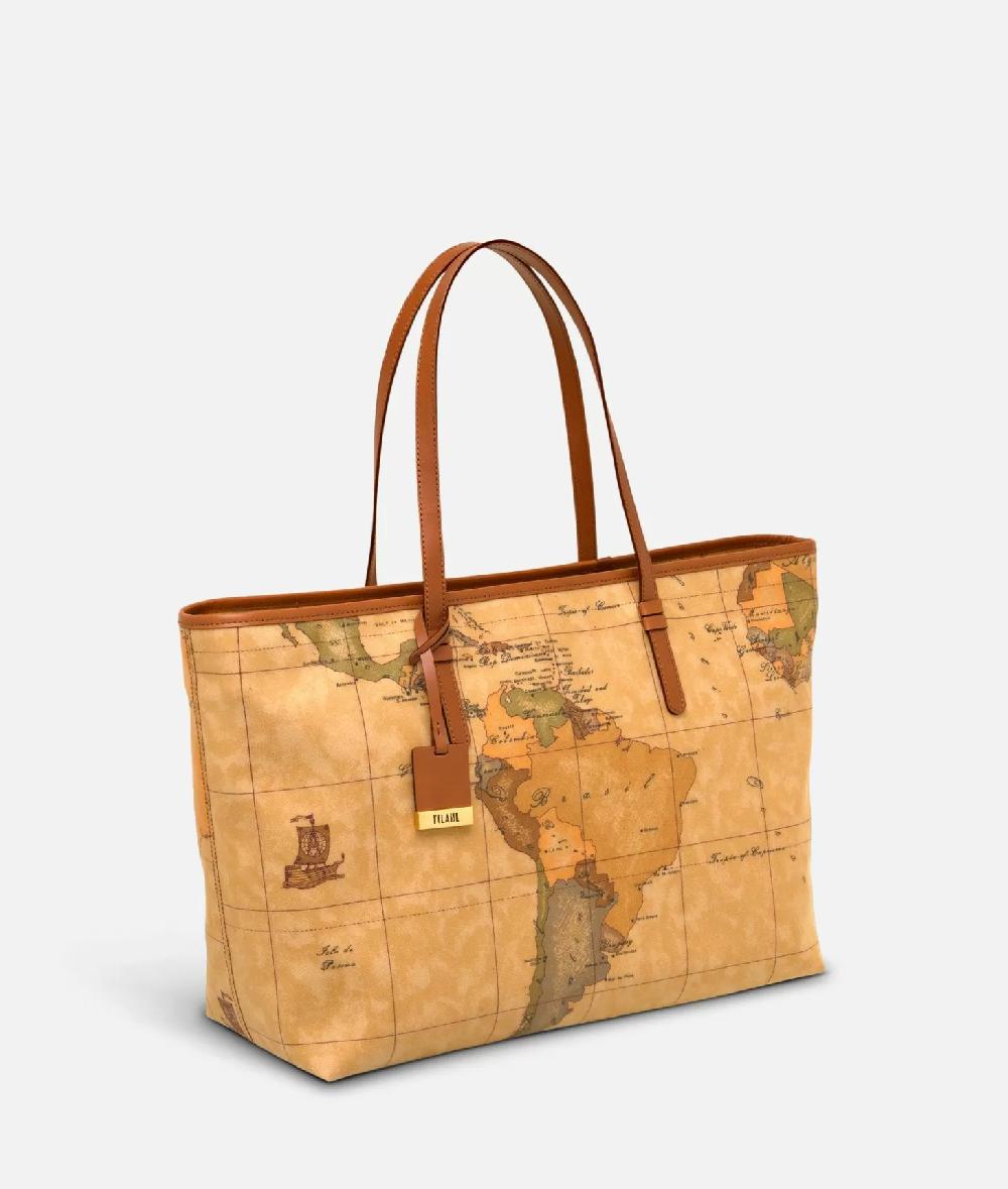 Alviero martini 1a classe Geo Classic Borsa shopping maxi con zip In Vendita