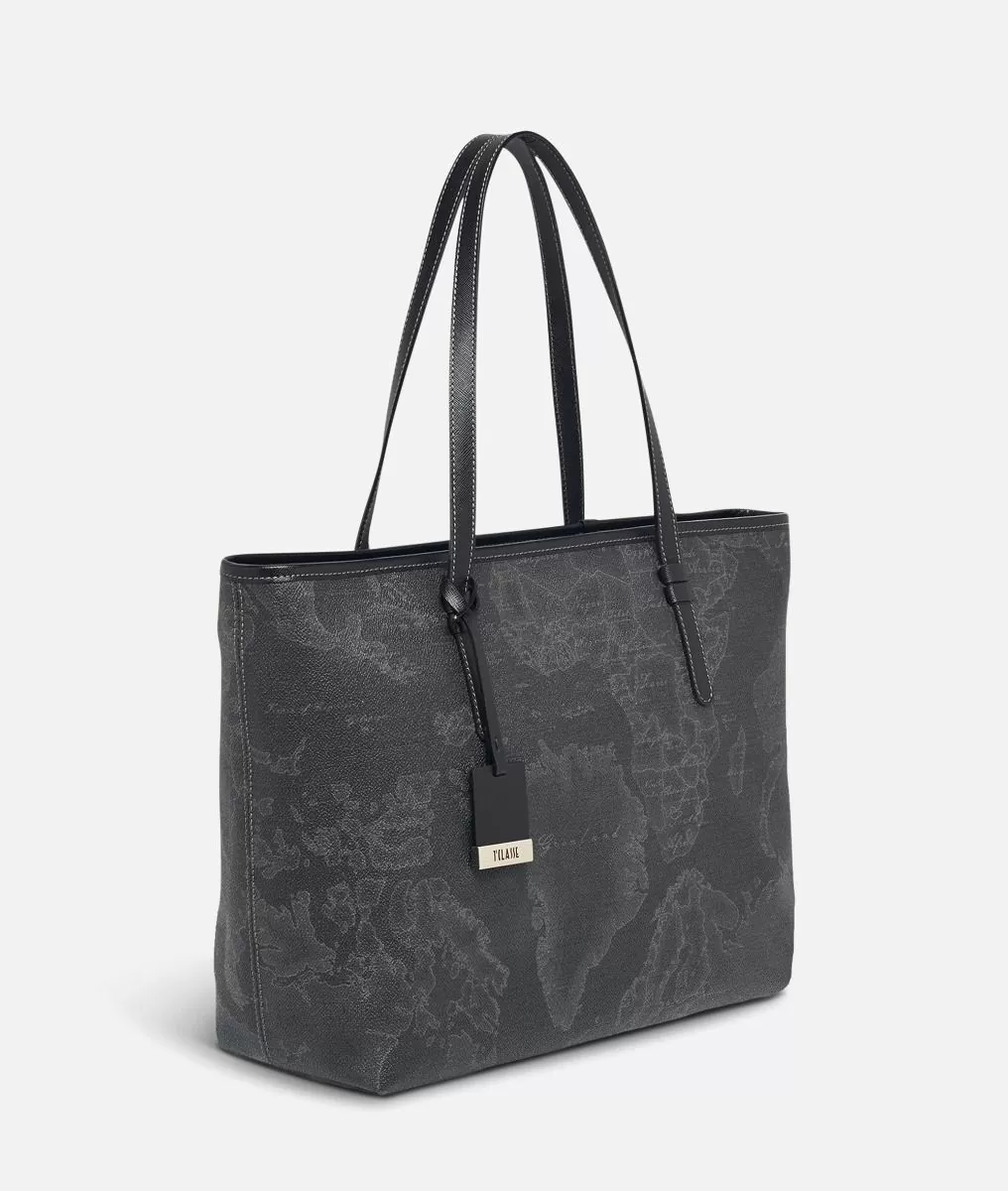 Alviero martini 1a classe Geo Black Borsa shopping grande Geo Dark Offerte