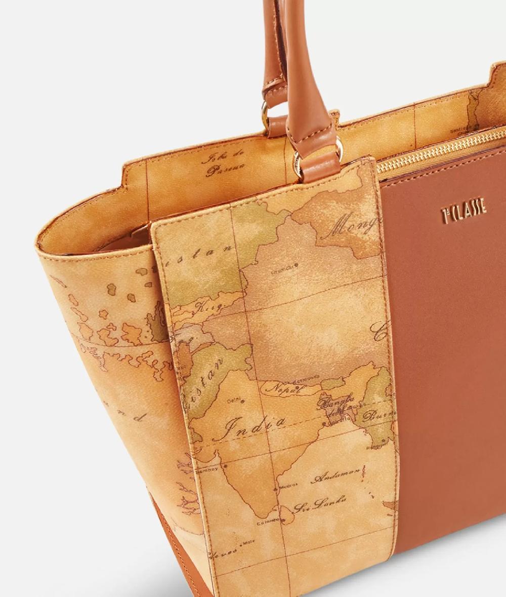 Alviero martini 1a classe Geo Classic Borsa shopping con banda centrale Super Saving Price