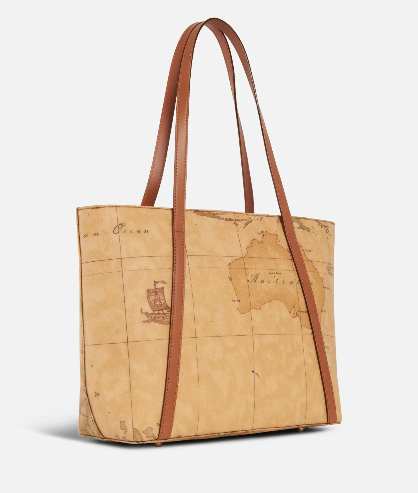 Alviero martini 1a classe Geo Classic Shopping bag con borchiette media Ritorno libero