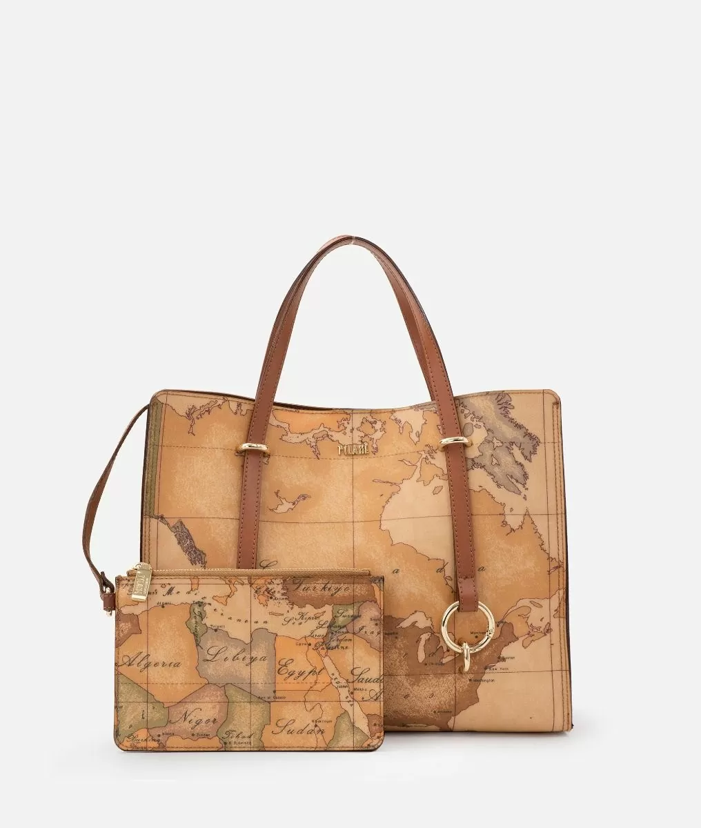 Alviero martini 1a classe Geo Classic borsa shopping sfoderata Rilascio limitato