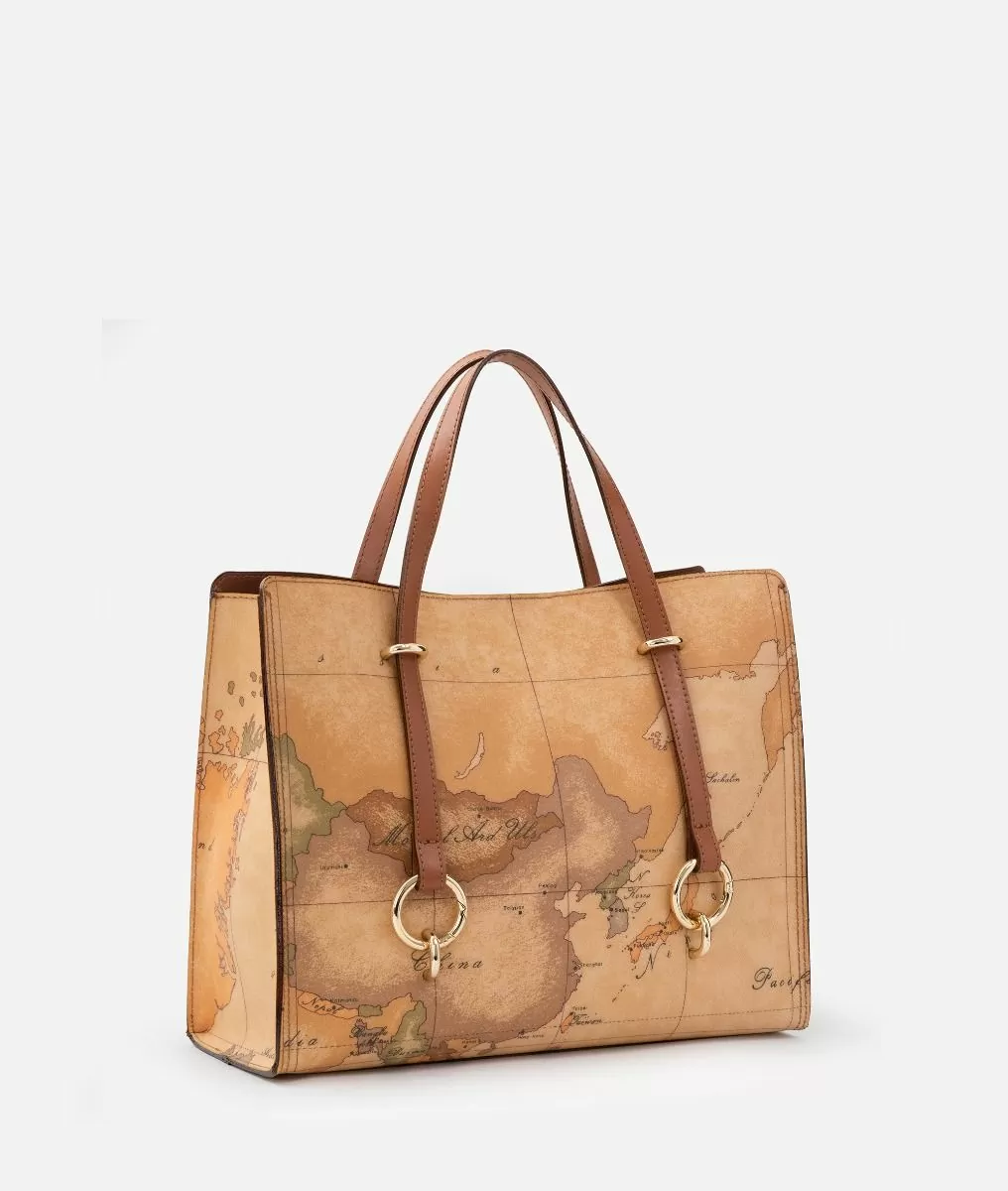 Alviero martini 1a classe Geo Classic borsa shopping sfoderata Rilascio limitato
