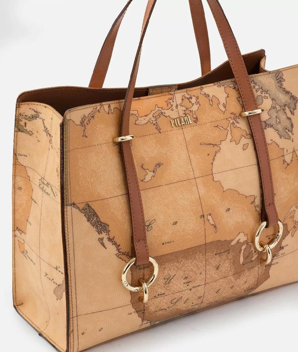 Alviero martini 1a classe Geo Classic borsa shopping sfoderata Rilascio limitato