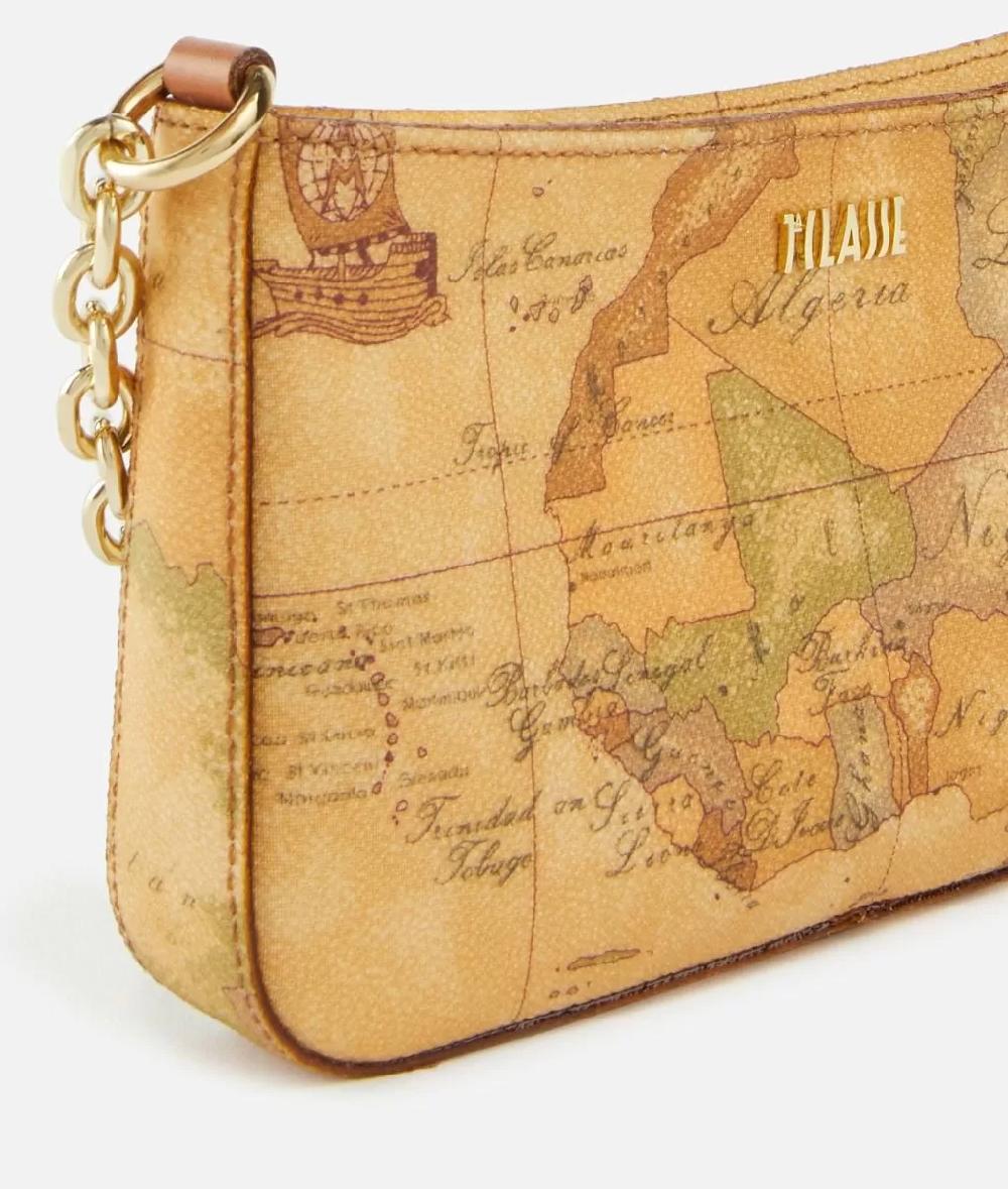 Alviero martini 1a classe Pochette con tracolla in tessuto Geo Classic Naturale Sostegno trimestrale