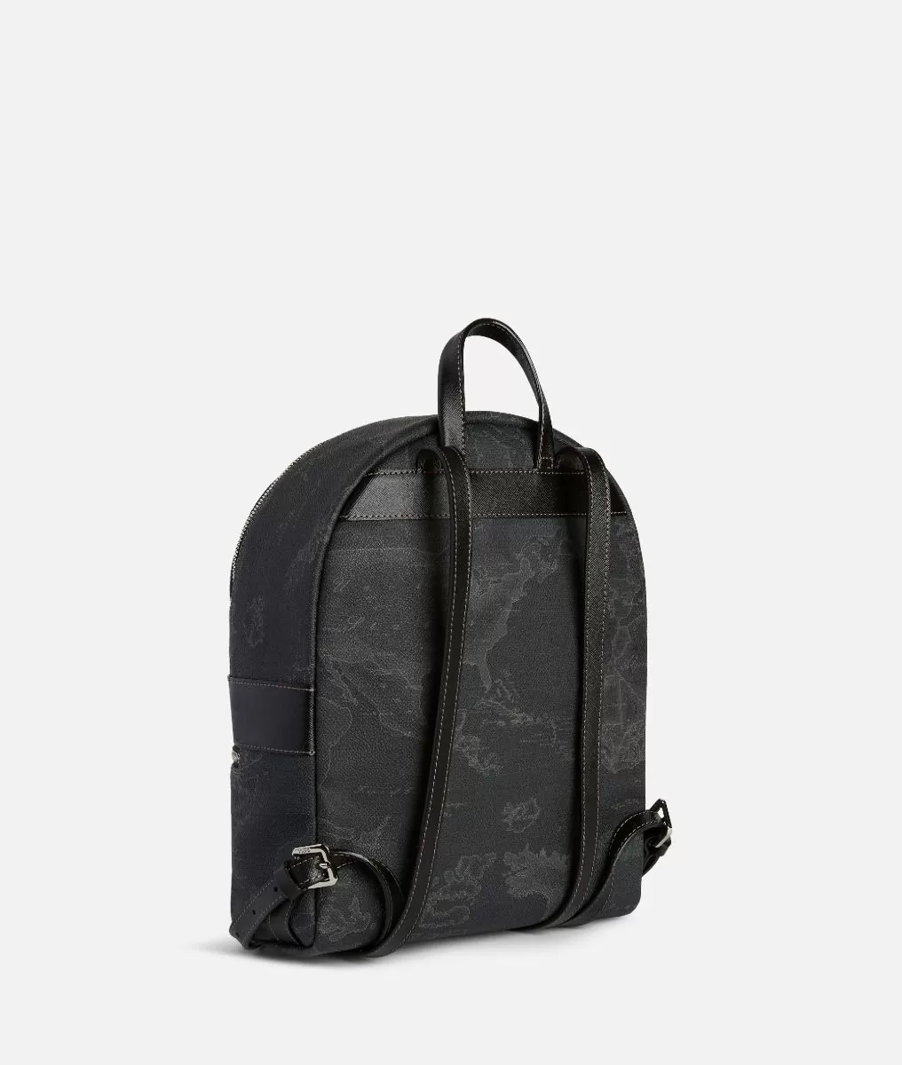 Alviero martini 1a classe Geo Black zaino medio con logo 1A Classe Solo un giorno rimasto
