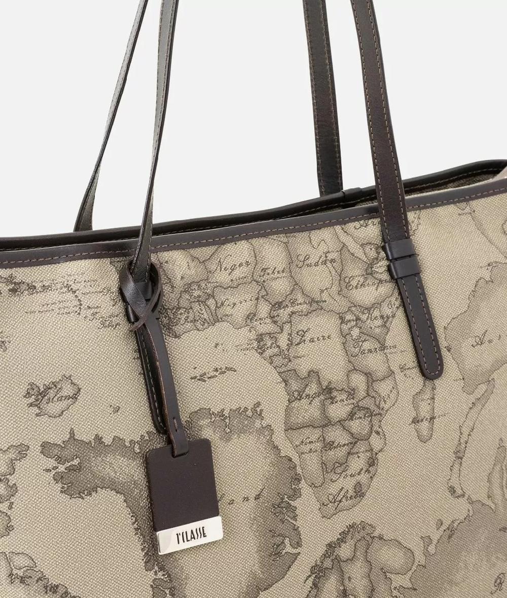 Alviero martini 1a classe Geo Tortora Borsa shopping grande Sconti questo mese