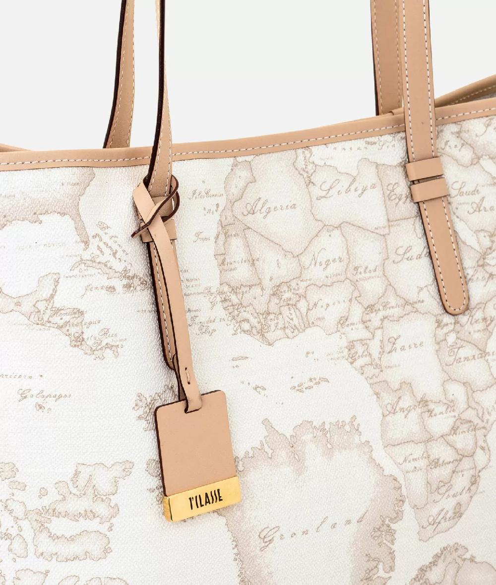 Alviero martini 1a classe Geo White Borsa shopping grande Italia