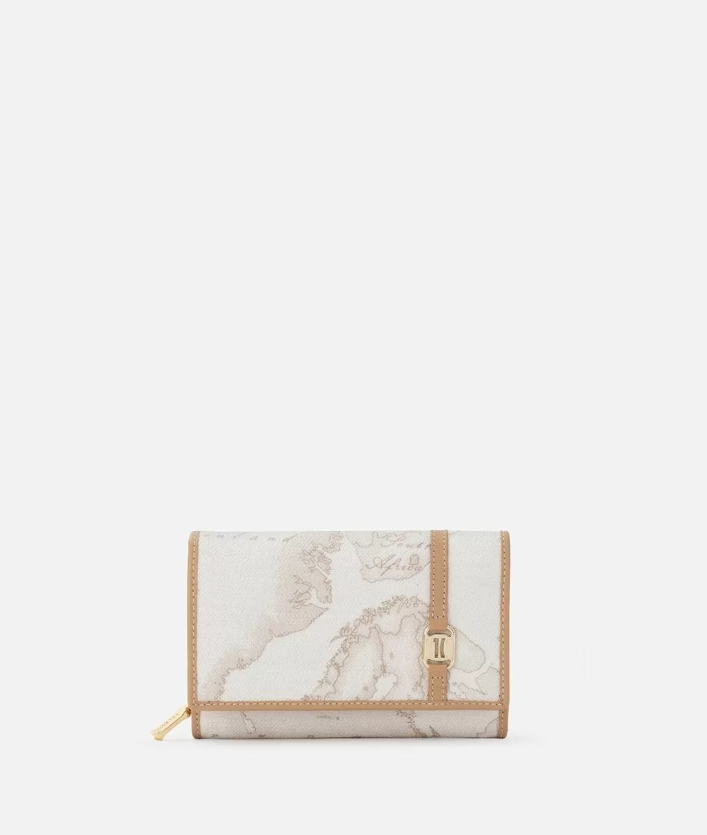 Alviero martini 1a classe Geo White portafoglio con piastrina frontale 1C Offerta