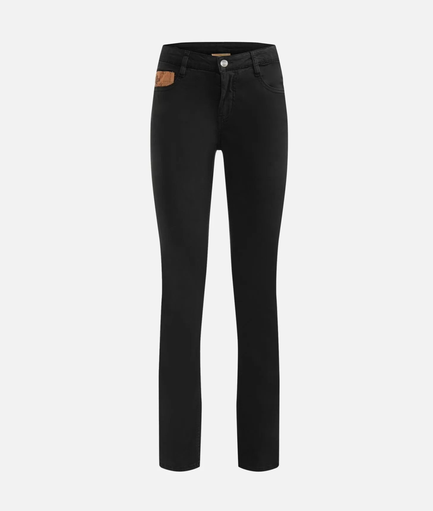 Alviero martini 1a classe Pantaloni in gabardina smerigliata con taschino Geo Classic Neri Soddisfazione Garantita