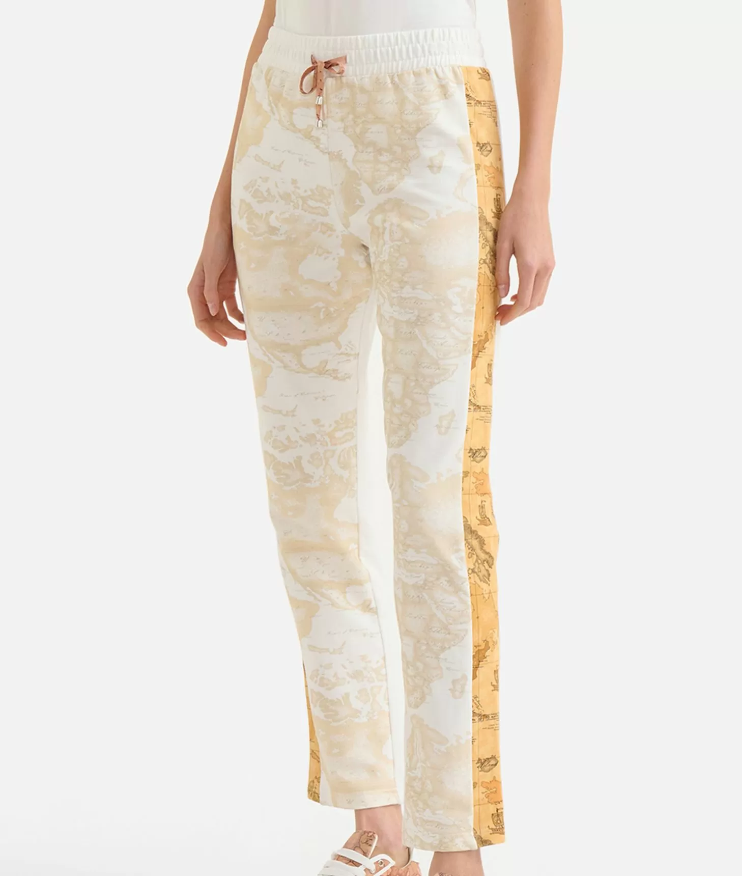 Alviero martini 1a classe Pantaloni in felpa garzata stretch Geo Mix Promozione Limitata