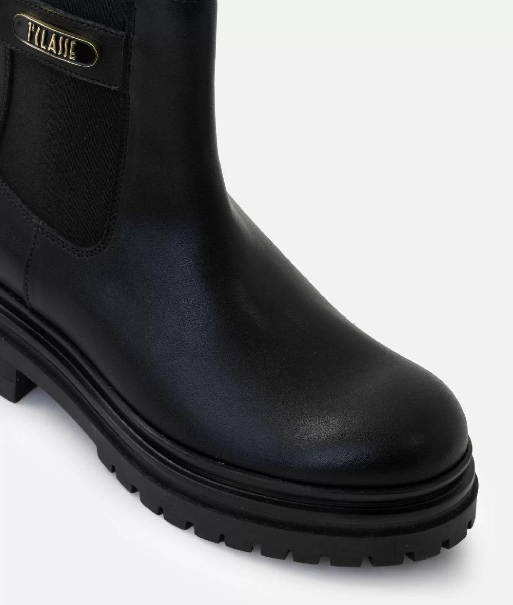 Alviero martini 1a classe Stivaletti beatles in pelle liscia con placchetta 1ᴬ Classe Neri Online
