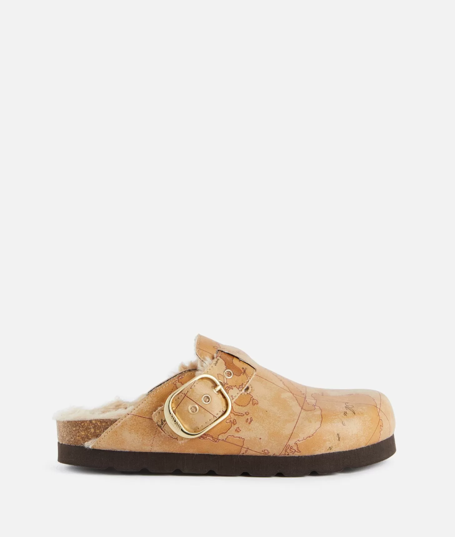 Alviero martini 1a classe Sabot con ecopelliccia in eco nappa stampa Geo Classic