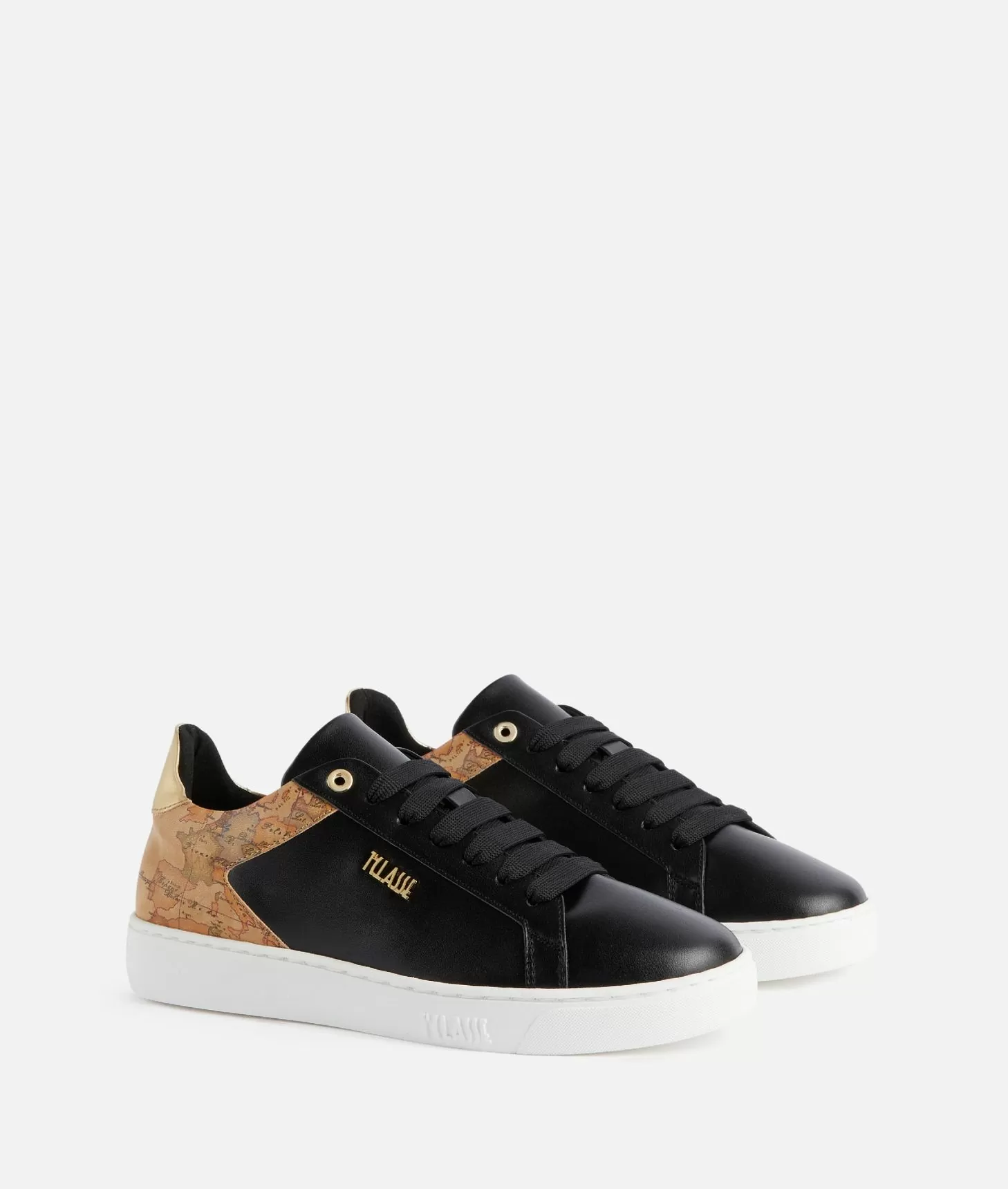 Alviero martini 1a classe Sneakers in eco nappa con logo 1ᴬ Classe Nere Nuova