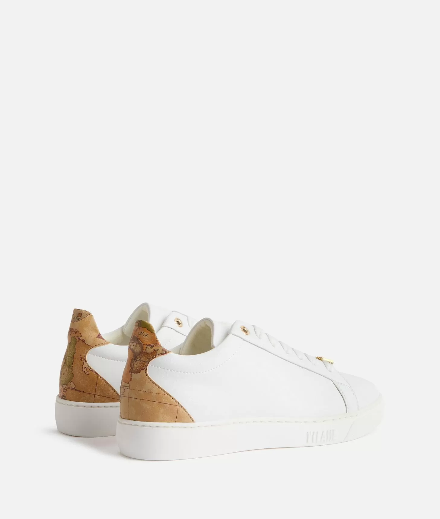 Alviero martini 1a classe Sneakers in pelle liscia con passalaccio 1ᴬ Classe Bianche Moda