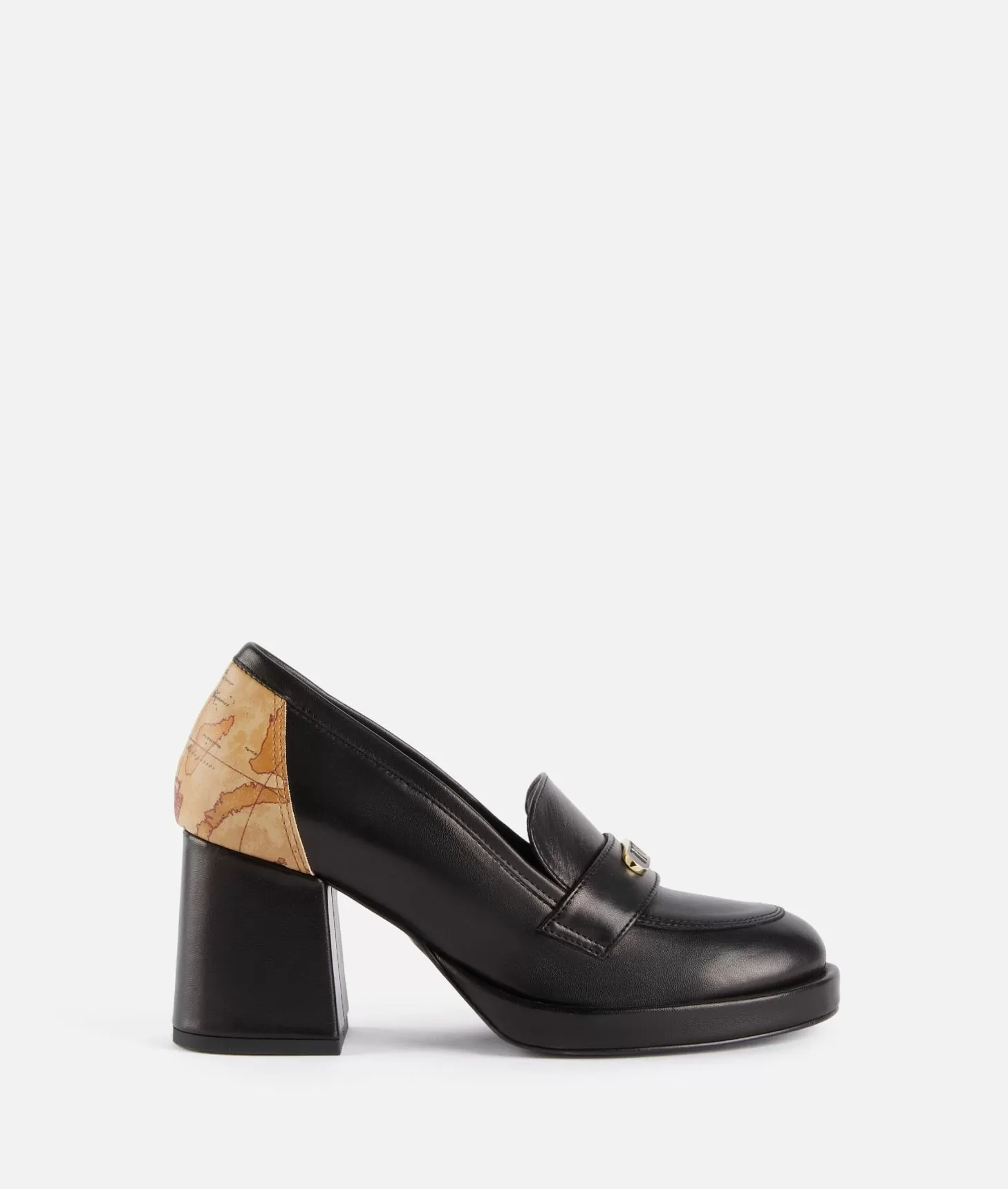 Alviero martini 1a classe Mocassini alti in nappa liscia con placchetta 1ᴬ Classe Neri