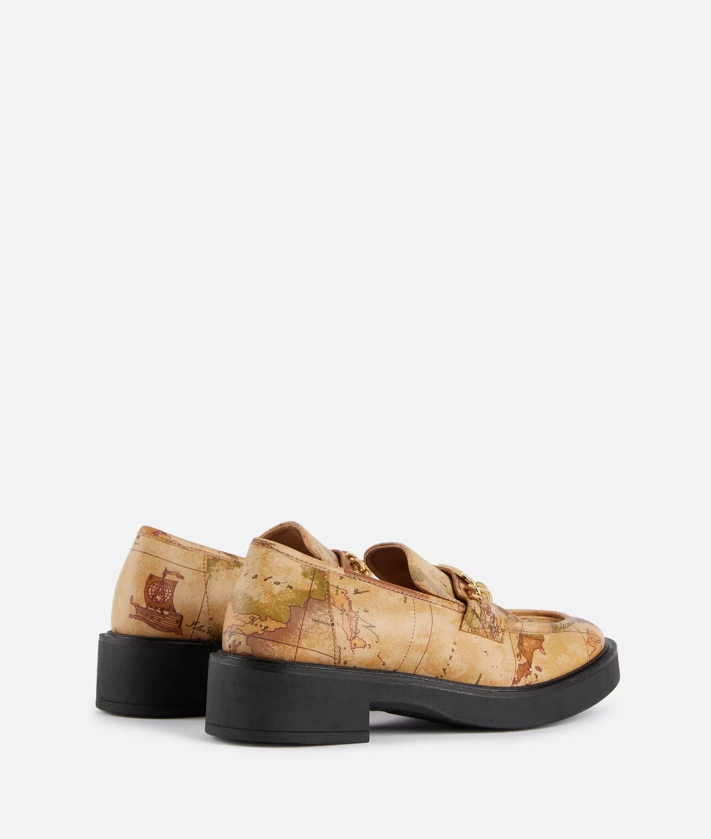 Alviero martini 1a classe Mocassini con morsetto in eco nappa stampa Geo Classic Grande vendita